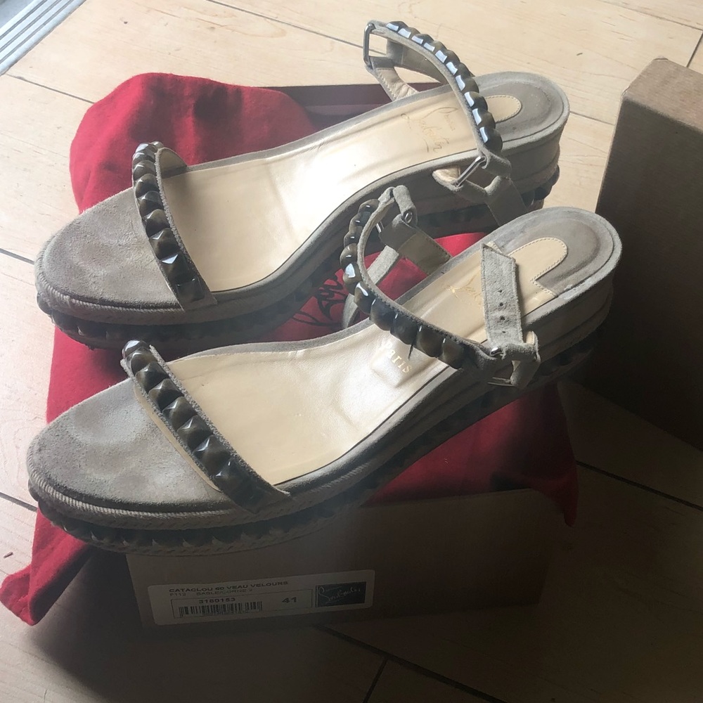 Christian louboutin cataclou sandal size 41